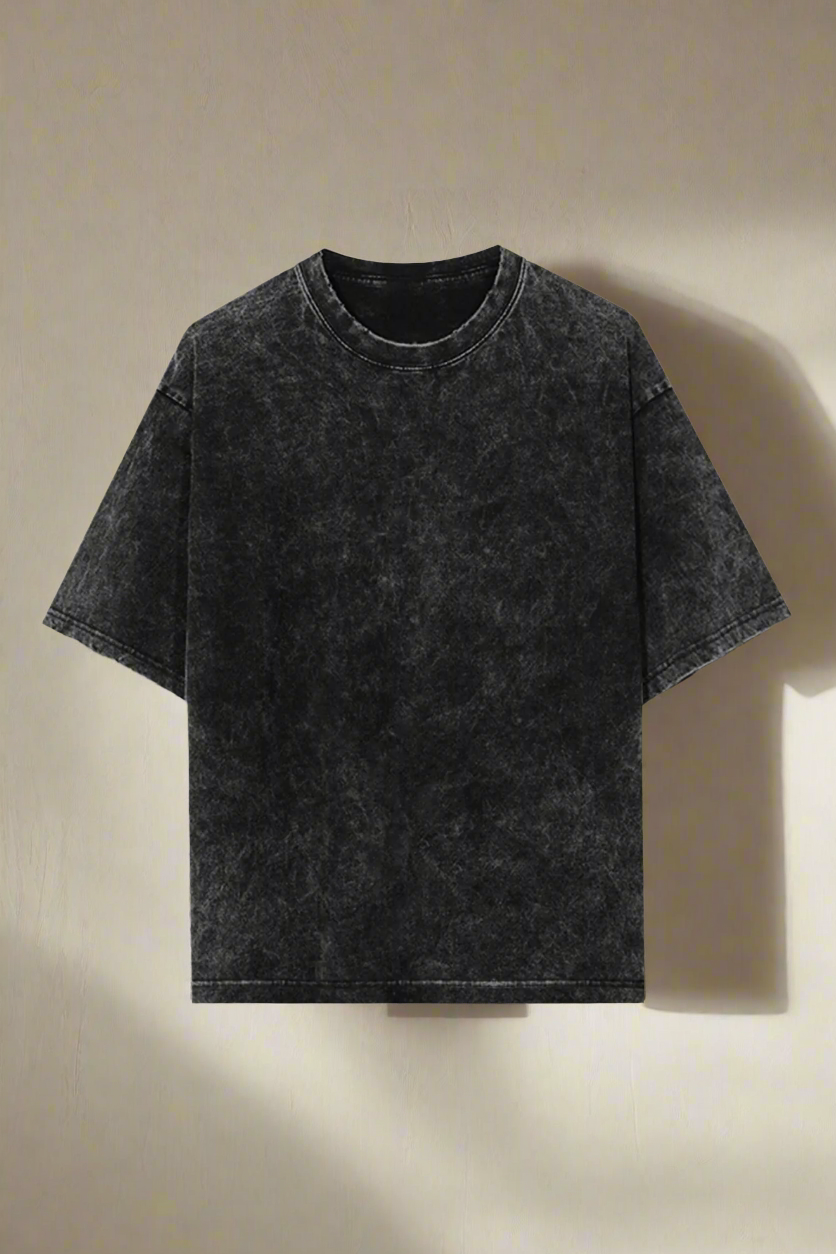 A grey t-shirt displayed