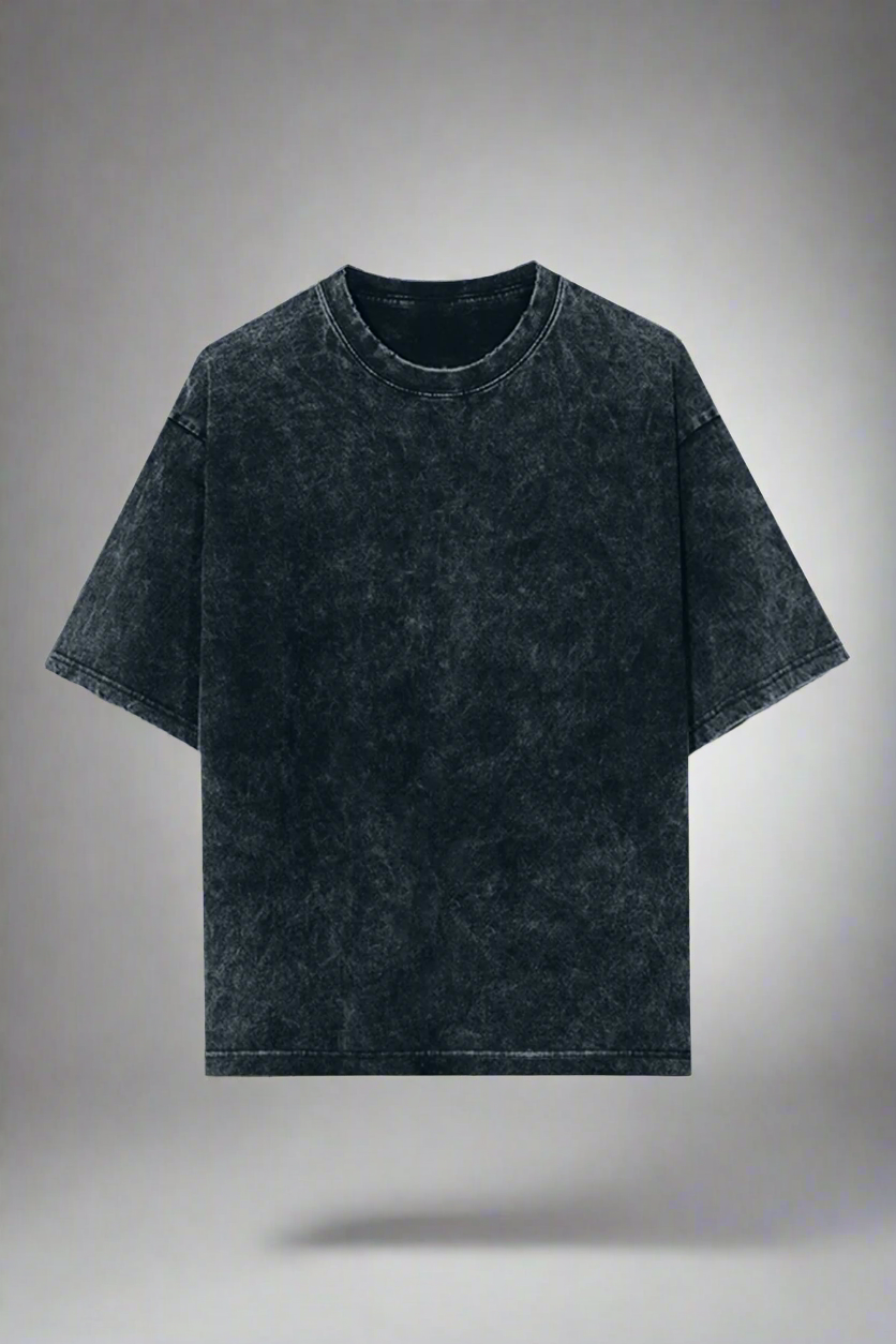 A dark grey t-shirt