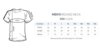 T-shirts size chart
